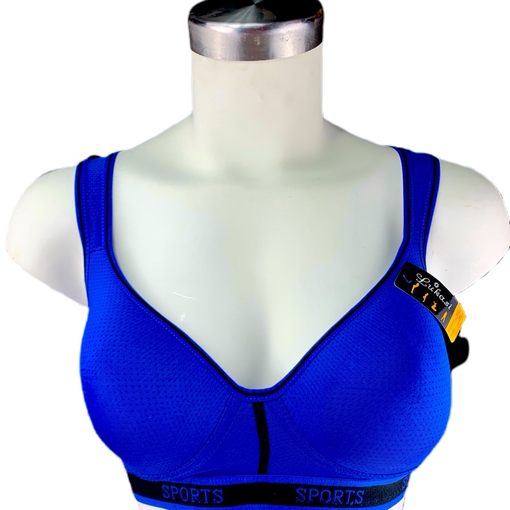 Blue & Black Lukasi Bra